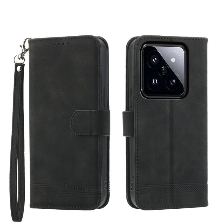 Dierfeng Dream Line TPU + Custodia per telefono in pelle PU, For Xiaomi 14 Pro, For Xiaomi 14, For Xiaomi Redmi Note 13 5G, For Xiaomi Redmi 13C