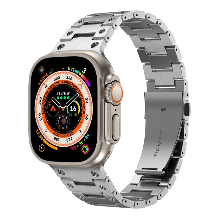 Cinturino in metallo a doppia fila, For Apple Watch 8 41mm, For Apple Watch 8 45mm, For Apple Watch SE 2022 40mm, For Apple Watch SE 2022 44mm, For Apple Watch 7 41mm, For Apple Watch 7 45mm, For Apple Watch SE 40mm, For Apple Watch SE 44mm