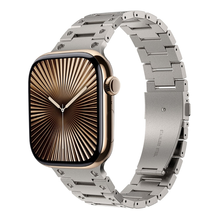 Cinturino in metallo a doppia fila, For Apple Watch Series 10 46mm, For Apple Watch Series 10 42mm, For Apple Watch SE 2023 44mm, For Apple Watch SE 2023 40mm, For Apple Watch Ultra 2 49mm, For Apple Watch 9 45mm, For Apple Watch 9 41mm                ...