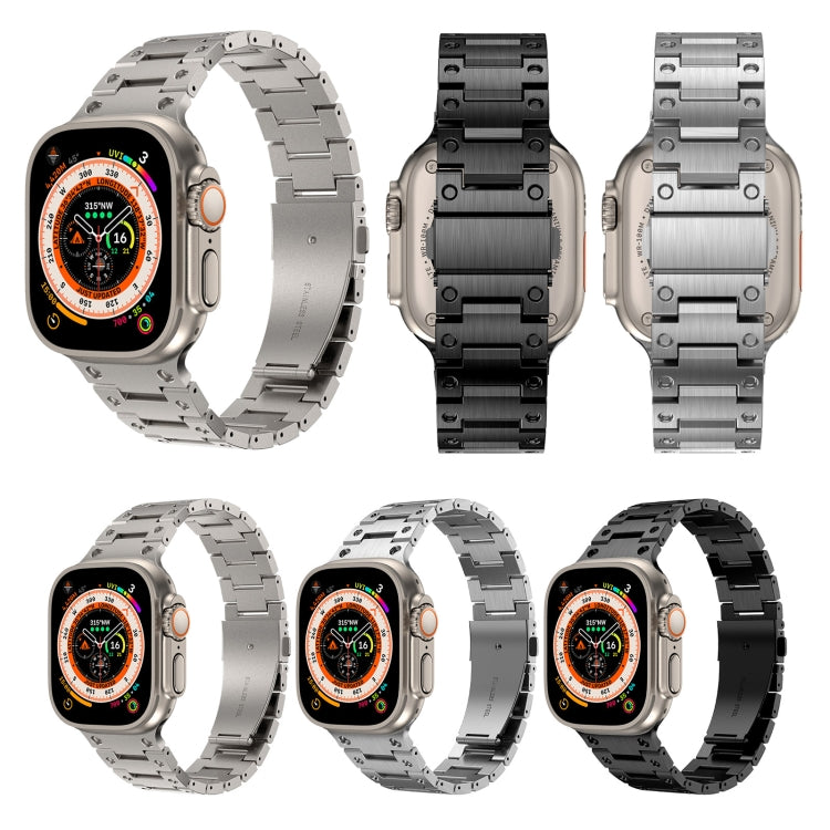 Cinturino in metallo a doppia fila, For Apple Watch Series 10 46mm, For Apple Watch Series 10 42mm, For Apple Watch SE 2023 44mm, For Apple Watch SE 2023 40mm, For Apple Watch Ultra 2 49mm, For Apple Watch 9 45mm, For Apple Watch 9 41mm                ...