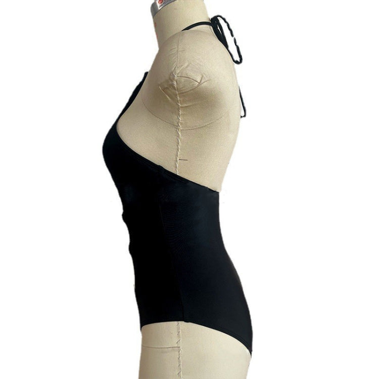La cinghia vuota lega il costume da bagno intero stretto sexy del bikini, S, M, L