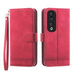 Dierfeng Dream Line TPU + Custodia per telefono in pelle PU, For Honor 200 Lite Global, For Honor 100 Pro, For Honor 100, For Honor 90 Pro 5G