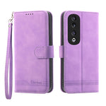 Dierfeng Dream Line TPU + Custodia per telefono in pelle PU, For Honor 200 Lite Global, For Honor 100 Pro, For Honor 100, For Honor 90 Pro 5G
