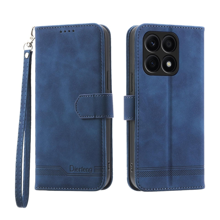Dierfeng Dream Line TPU + Custodia per telefono in pelle PU, For Honor Magic5, For Honor X8a 4G