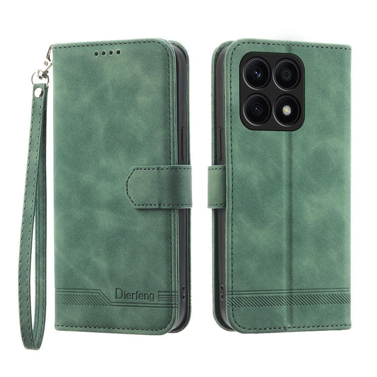 Dierfeng Dream Line TPU + Custodia per telefono in pelle PU, For Honor Magic5, For Honor X8a 4G