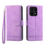 Dierfeng Dream Line TPU + Custodia per telefono in pelle PU, For Honor Magic5, For Honor X8a 4G