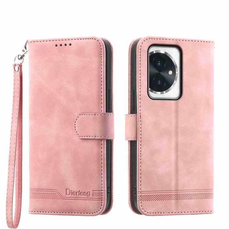 Dierfeng Dream Line TPU + Custodia per telefono in pelle PU, For Honor 200 Lite Global, For Honor 100 Pro, For Honor 100, For Honor 90 Pro 5G
