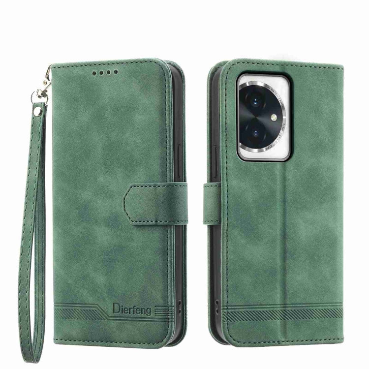 Dierfeng Dream Line TPU + Custodia per telefono in pelle PU, For Honor 200 Lite Global, For Honor 100 Pro, For Honor 100, For Honor 90 Pro 5G