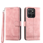Dierfeng Dream Line TPU + Custodia per telefono in pelle PU, For Honor 400 Pro Global 160.8mm, For Honor 400 Lite Global, For Honor 400 Global 156.5mm, For Honor X8c 4G