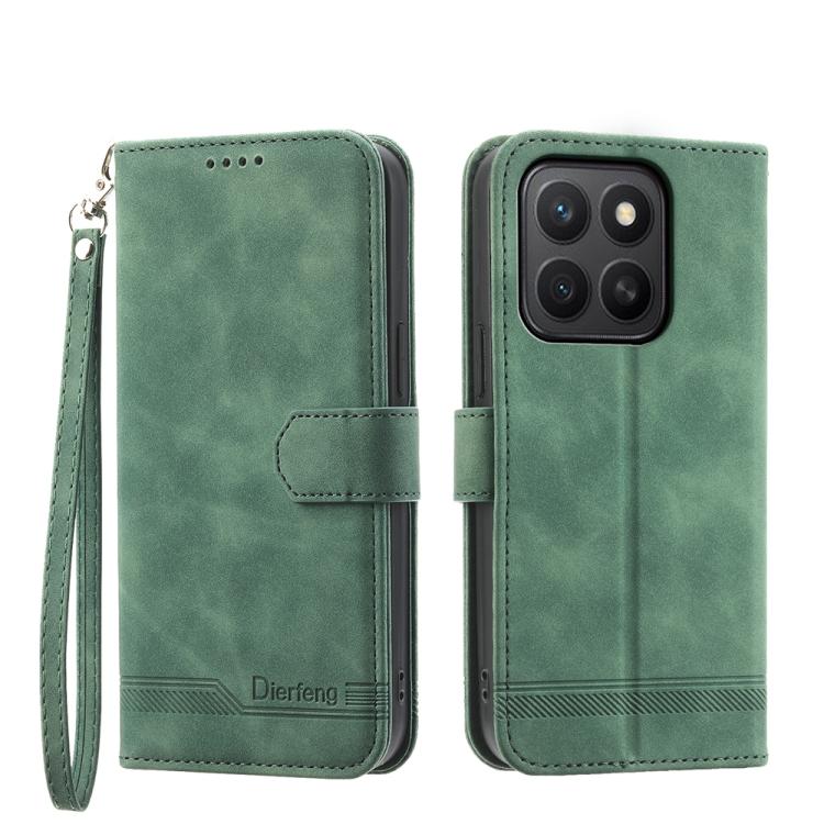 Dierfeng Dream Line TPU + Custodia per telefono in pelle PU, For Honor 400 Pro Global 160.8mm, For Honor 400 Lite Global, For Honor 400 Global 156.5mm, For Honor X8c 4G