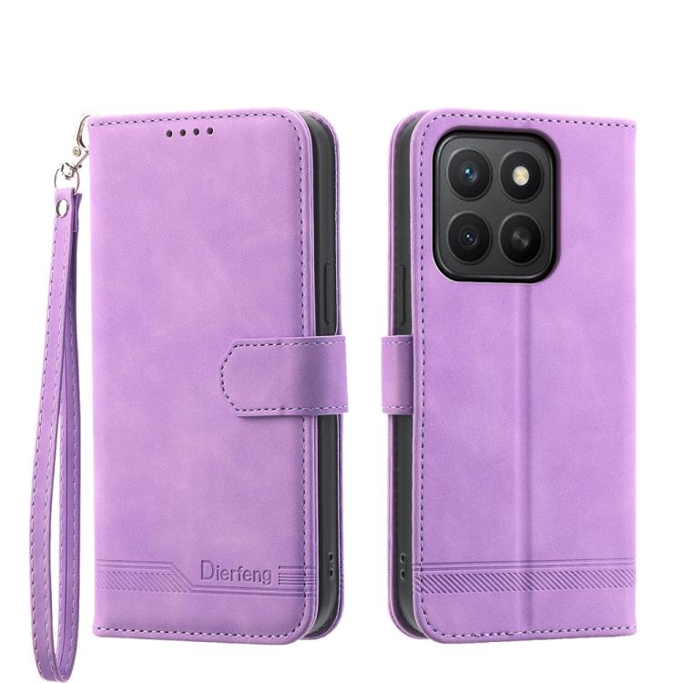 Dierfeng Dream Line TPU + Custodia per telefono in pelle PU, For Honor 400 Pro Global 160.8mm, For Honor 400 Lite Global, For Honor 400 Global 156.5mm, For Honor X8c 4G
