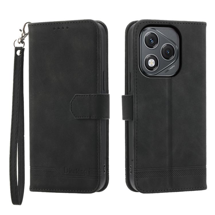 Dierfeng Dream Line TPU + Custodia per telefono in pelle PU, For Honor 400 Pro Global 160.8mm, For Honor 400 Lite Global, For Honor 400 Global 156.5mm, For Honor X8c 4G