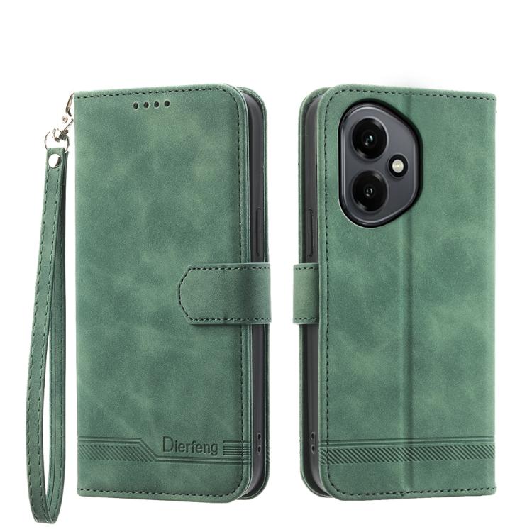 Dierfeng Dream Line TPU + Custodia per telefono in pelle PU, For Honor 400 Pro Global 160.8mm, For Honor 400 Lite Global, For Honor 400 Global 156.5mm, For Honor X8c 4G