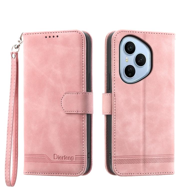 Dierfeng Dream Line TPU + Custodia per telefono in pelle PU, For Honor 400 Pro Global 160.8mm, For Honor 400 Lite Global, For Honor 400 Global 156.5mm, For Honor X8c 4G