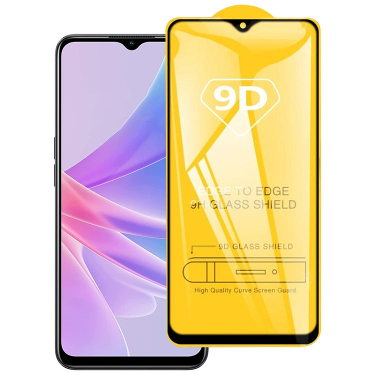 Pellicola in vetro temperato con schermo a colla piena 9D, For OPPO A78 4G, For OPPO A1 5G / 4G (1 PC)