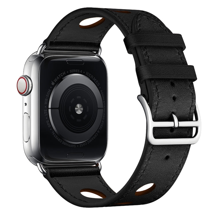 Cinturino in pelle a tre fori per Apple Watch 38-45mm