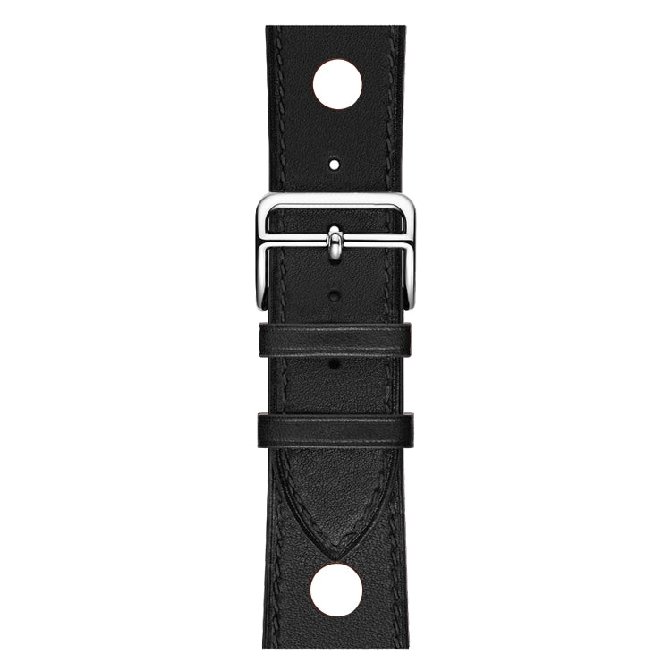Cinturino di ricambio per cinturino in pelle a tre fori, For Apple Watch Series 8&7 41mm / SE 2&6&SE&5&4 40mm / 3&2&1 38mm, For Apple Watch Series 7 45mm / 6 & SE & 5 & 4 44mm / 3 & 2 & 1 42mm                                                            ...