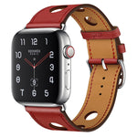 Cinturino di ricambio per cinturino in pelle a tre fori, For Apple Watch Series 8&7 41mm / SE 2&6&SE&5&4 40mm / 3&2&1 38mm, For Apple Watch Series 7 45mm / 6 & SE & 5 & 4 44mm / 3 & 2 & 1 42mm                                                            ...