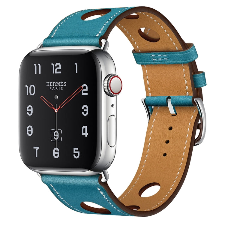 Cinturino in pelle a tre fori per Apple Watch 38-45mm