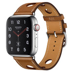Cinturino in pelle a tre fori per Apple Watch 38-45mm