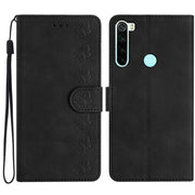 Custodia per telefono in pelle goffrata con sette farfalle, For Xiaomi Redmi Note 8T