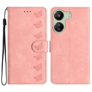 Custodia per telefono in pelle goffrata con sette farfalle, For Xiaomi Redmi 13C 4G, For Xiaomi 13T, For Xiaomi Mi 11 Lite, For Xiaomi Redmi Note 12 Pro 5G Global