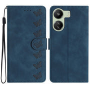 Custodia per telefono in pelle goffrata con sette farfalle, For Xiaomi Redmi 13C 4G, For Xiaomi 13T, For Xiaomi Mi 11 Lite, For Xiaomi Redmi Note 12 Pro 5G Global