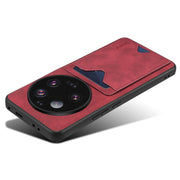 Custodia per telefono con supporto per slot per schede con copertina posteriore Denior PU, For Xiaomi 13 Ultra