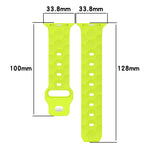 Cinturino per orologio in silicone con trama di calcio, For Apple Watch SE 2023 44mm, For Apple Watch SE 2023 40mm