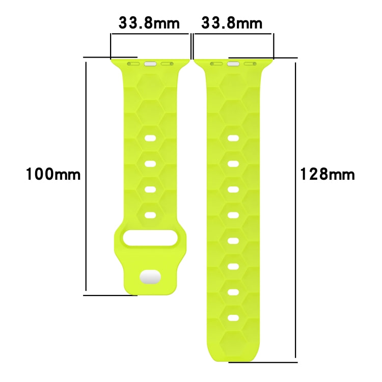 Cinturino per orologio in silicone con trama di calcio, For Apple Watch SE 2023 44mm, For Apple Watch SE 2023 40mm