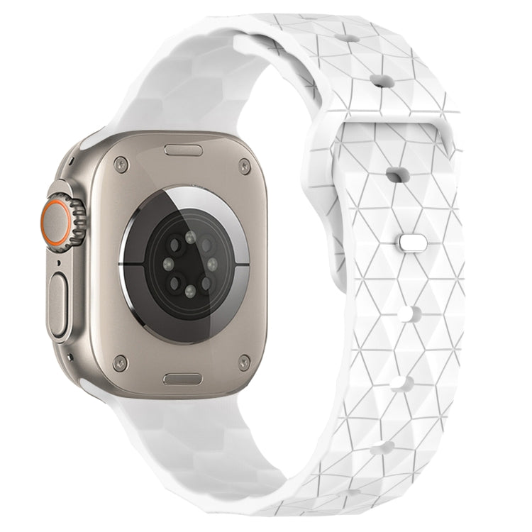 Cinturino per orologio in silicone con trama di calcio, For Apple Watch Ultra 2 49mm, For Apple Watch 9 45mm