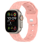Cinturino per orologio in silicone con trama di calcio, For Apple Watch Ultra 2 49mm, For Apple Watch 9 45mm