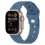 Cinturino per orologio in silicone con trama di calcio, For Apple Watch Ultra 2 49mm, For Apple Watch 9 45mm
