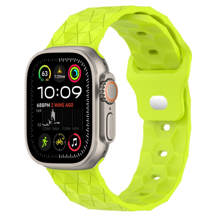 Cinturino per orologio in silicone con trama di calcio, For Apple Watch Ultra 2 49mm, For Apple Watch 9 45mm