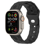 Cinturino per orologio in silicone con trama di calcio, For Apple Watch Ultra 2 49mm, For Apple Watch 9 45mm
