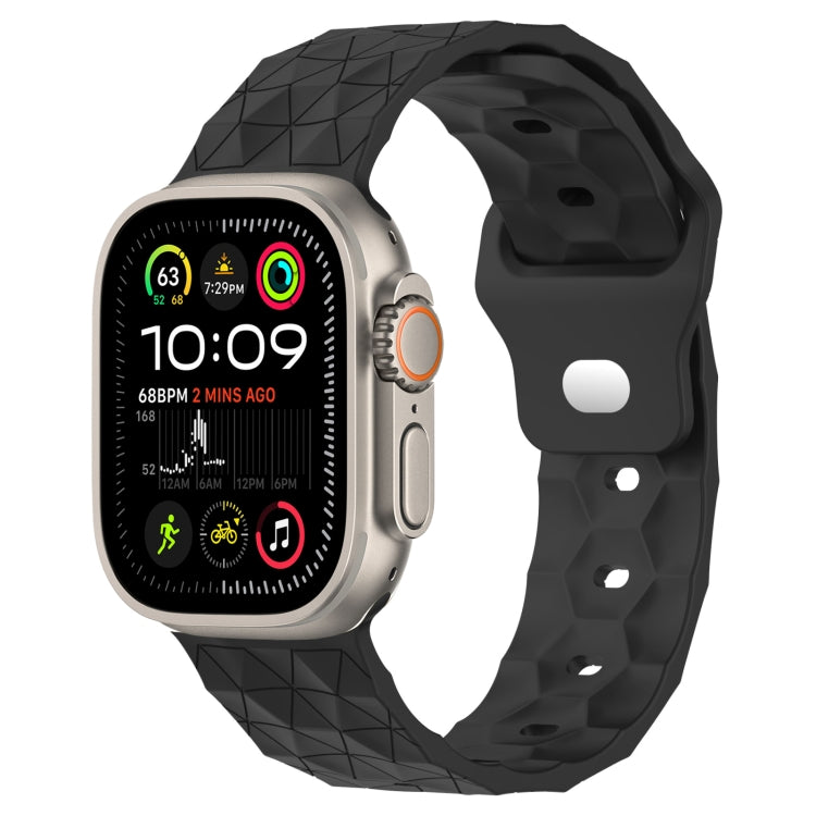 Cinturino per orologio in silicone con trama di calcio, For Apple Watch Ultra 2 49mm, For Apple Watch 9 45mm