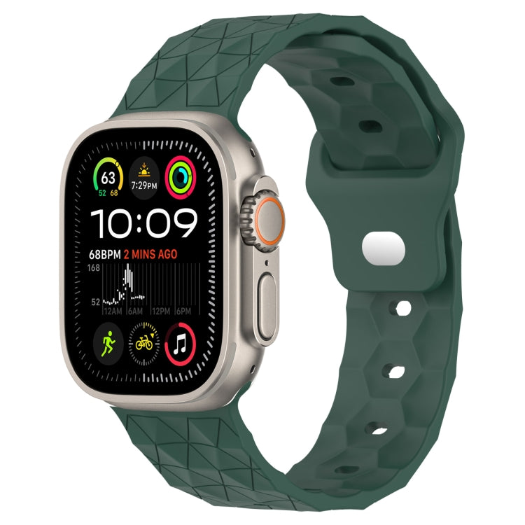 Cinturino per orologio in silicone con trama di calcio, For Apple Watch Ultra 2 49mm, For Apple Watch 9 45mm