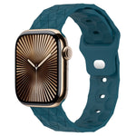 Cinturino per orologio in silicone con trama di calcio, For Apple Watch Series 10 46mm, For Apple Watch Series 10 42mm