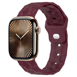 Cinturino per orologio in silicone con trama di calcio, For Apple Watch Series 10 46mm, For Apple Watch Series 10 42mm