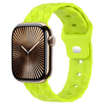 Cinturino per orologio in silicone con trama di calcio, For Apple Watch Series 10 46mm, For Apple Watch Series 10 42mm