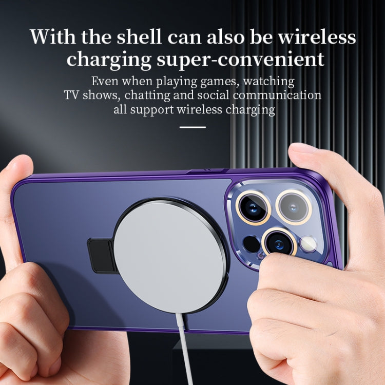 Custodia per telefono MagSafe per PC satinata con vernice metallica con pellicola per lenti, For iPhone 14 Pro Max, For iPhone 13, For iPhone 13 Pro