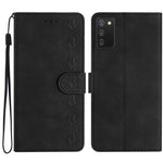 Custodia portafoglio in pelle per Samsung Galaxy A02s e A03