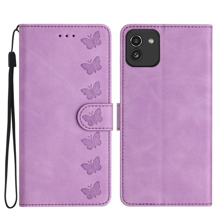 Custodia portafoglio in pelle per Samsung Galaxy A02s e A03