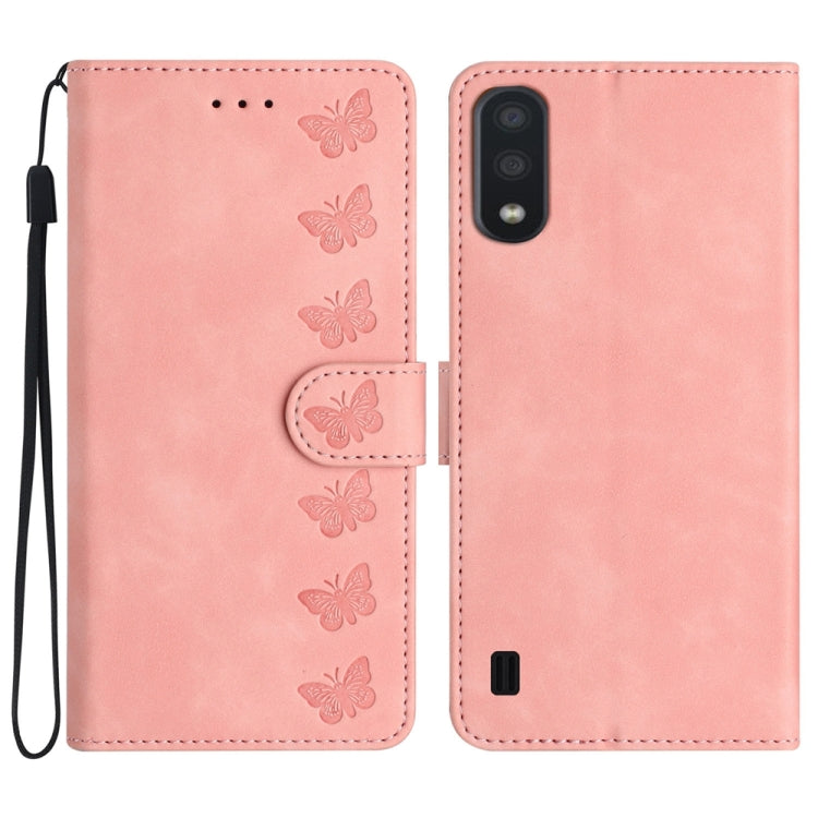 Custodia portafoglio in pelle con farfalle per Samsung Galaxy S24