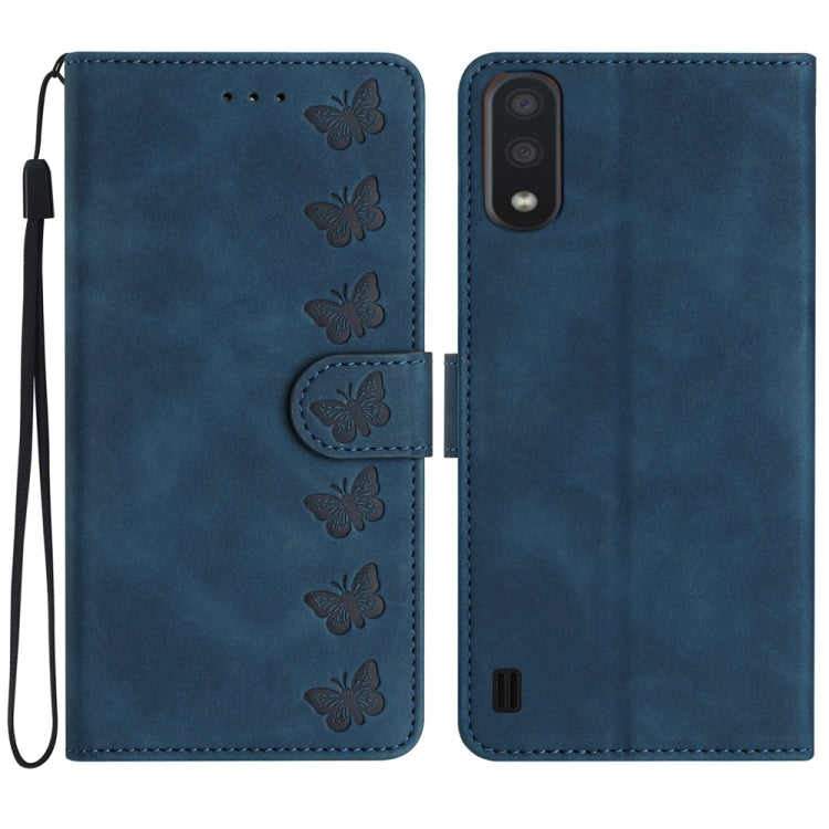 Custodia portafoglio in pelle con farfalle per Samsung Galaxy S24