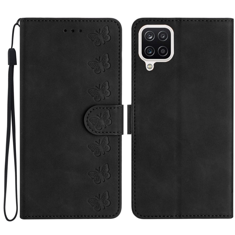 Custodia per telefono in pelle goffrata con sette farfalle, For Samsung Galaxy S24+ 5G, For Samsung Galaxy A10 / M10, For Samsung Galaxy A12 5G, For Samsung Galaxy A13 4G