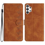Custodia portafoglio in pelle con farfalle per Samsung Galaxy S24