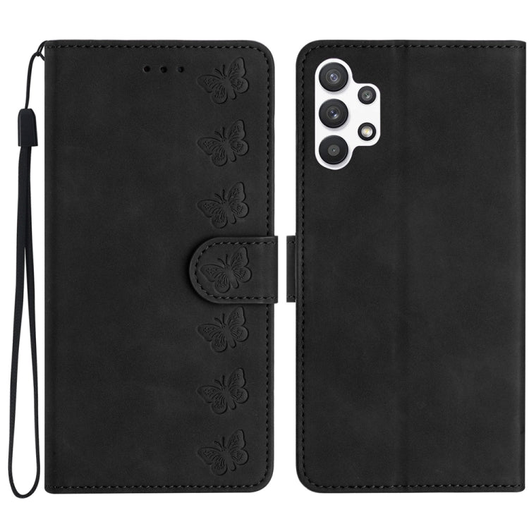 Custodia portafoglio in pelle con farfalle per Samsung Galaxy S24