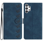 Custodia portafoglio in pelle con farfalle per Samsung Galaxy S24