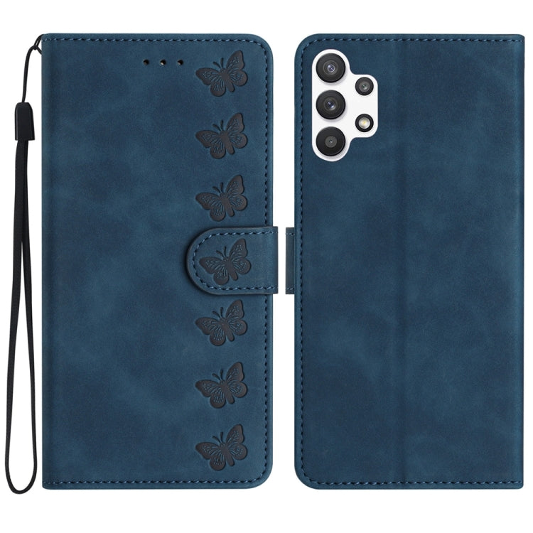 Custodia portafoglio in pelle con farfalle per Samsung Galaxy S24